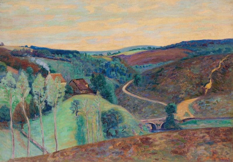 Le pont Charraud (circa 1897) as a canvas print