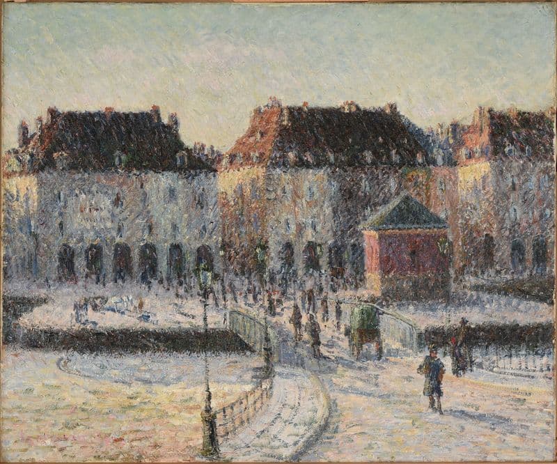 Le pont de la Poissonnerie à Dieppe as a canvas print