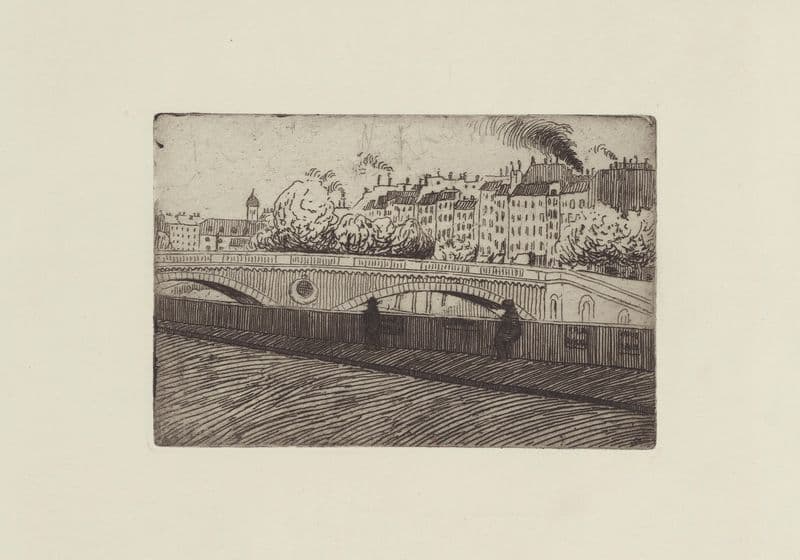 Le pont St Michel as a canvas print
