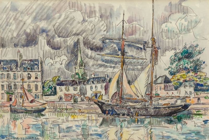 Le port de Paimpol as a canvas print