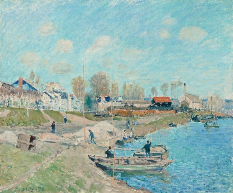 Le quai à sable, environs de Port-Marly as a canvas print