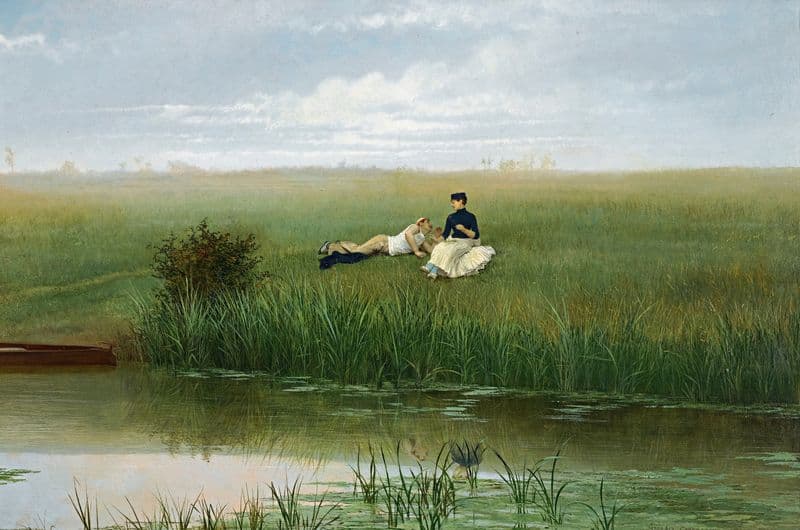 Le Repos Des Canotiers as a canvas print