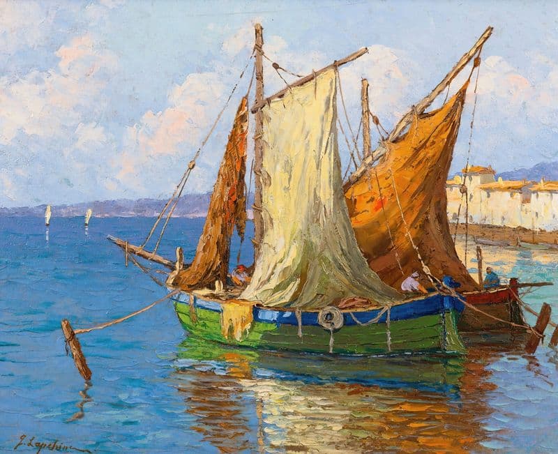 Le Retour Des Pêcheurs as a canvas print