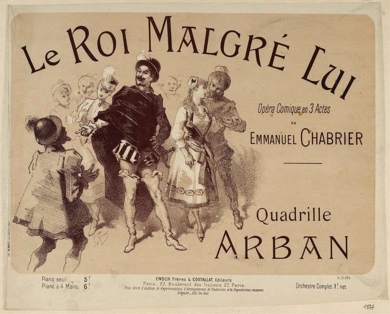 Le Roi Malgré Lui as a canvas print