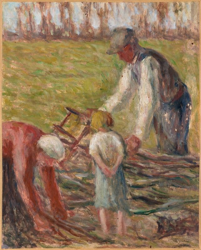 Le scieur de fagots as a canvas print
