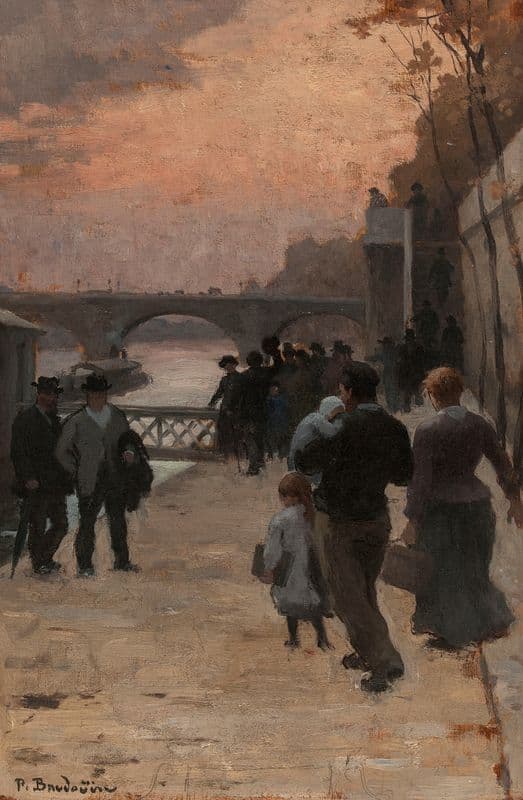 Le soir à Paris as a canvas print