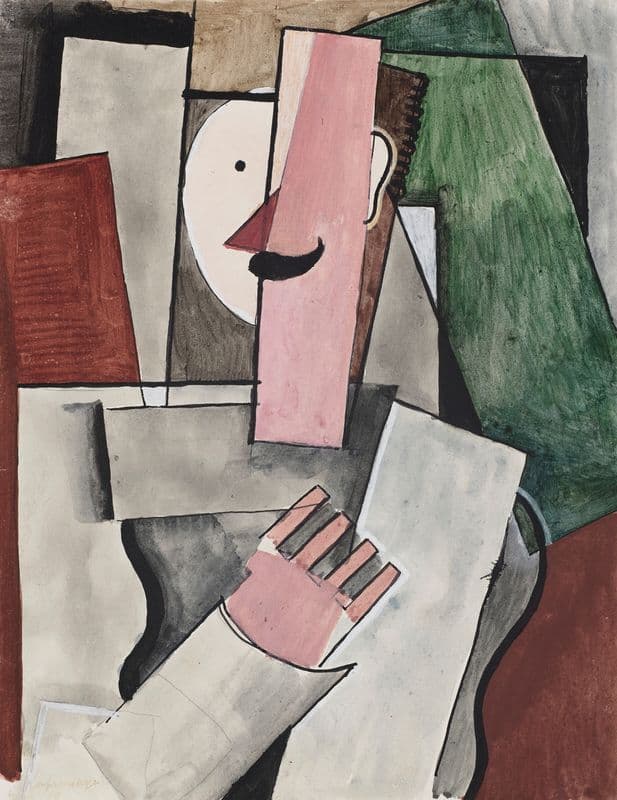 Le Soldat à la moustache as a canvas print