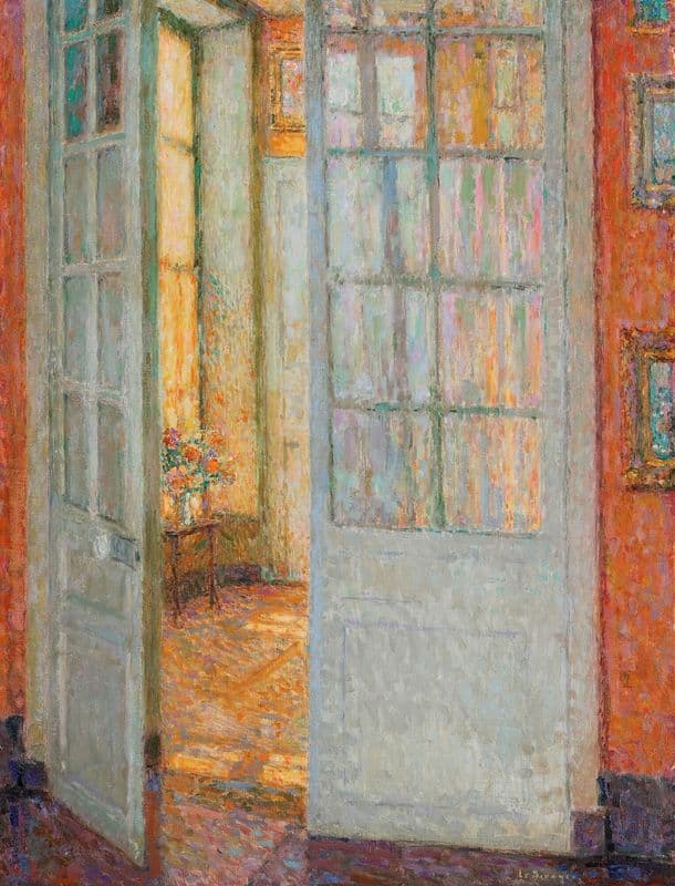 Le Soleil Dans Les Vitres as a canvas print