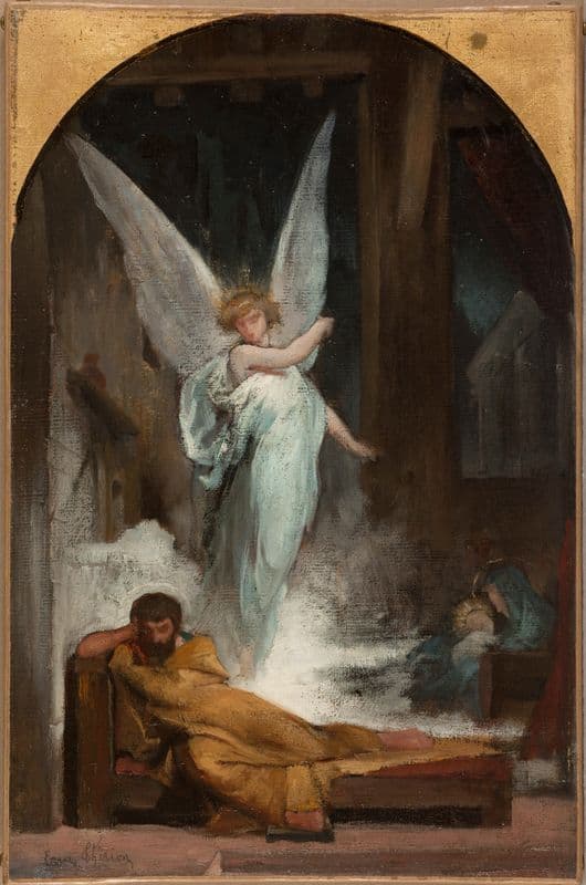 Le songe de Saint-Joseph as a canvas print