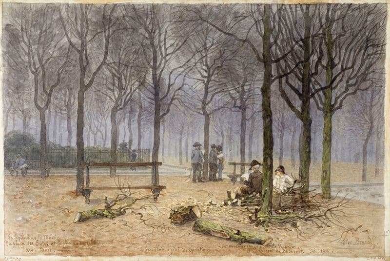 Le square de la Mairie, la place des Ecoles et la place du marché as a canvas print