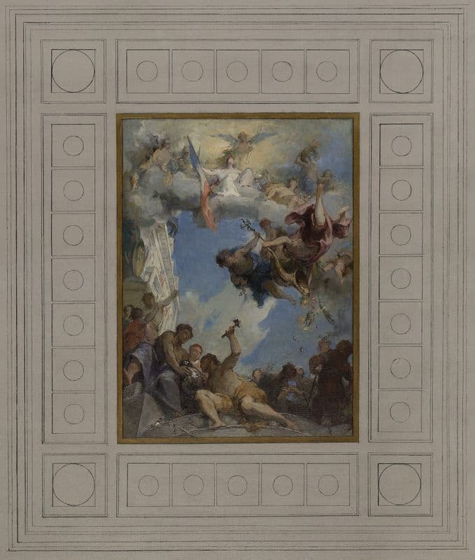 Le Travail sous l’égide de la République amène l’abondance et la prospérité as a canvas print