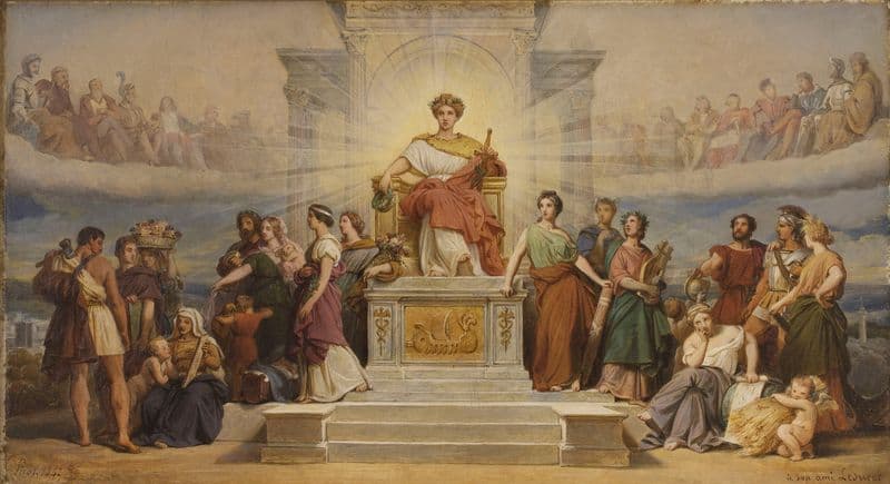 Le triomphe de la Ville de Paris as a canvas print
