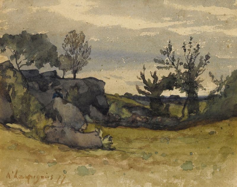 Le vallon as a canvas print