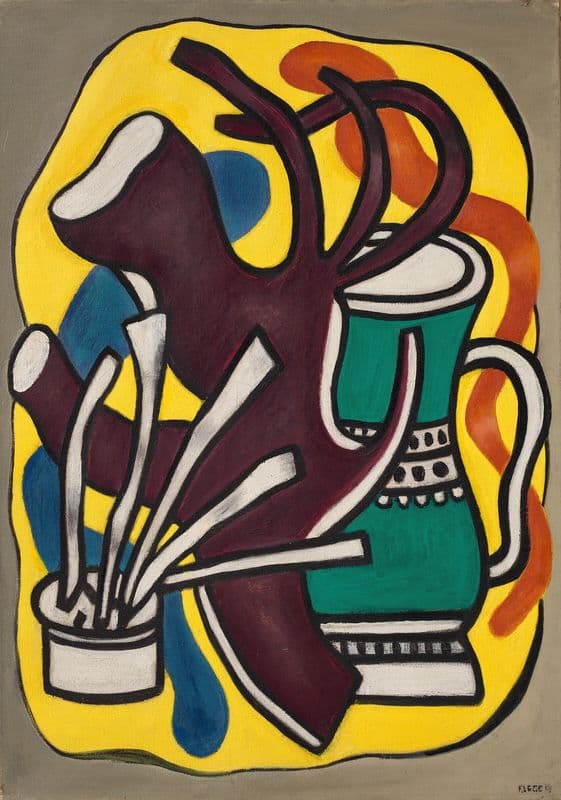 Le vase vert as a canvas print