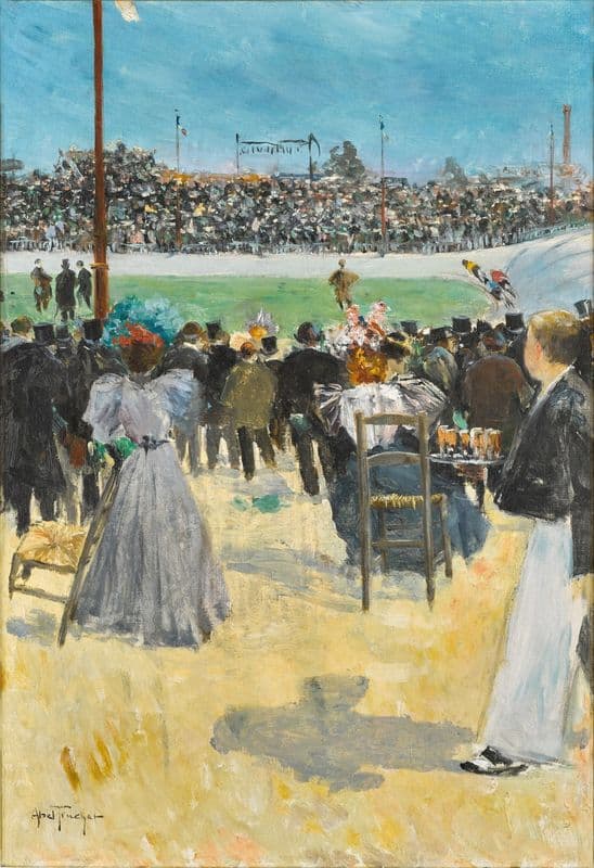 Le vélodrome as a canvas print