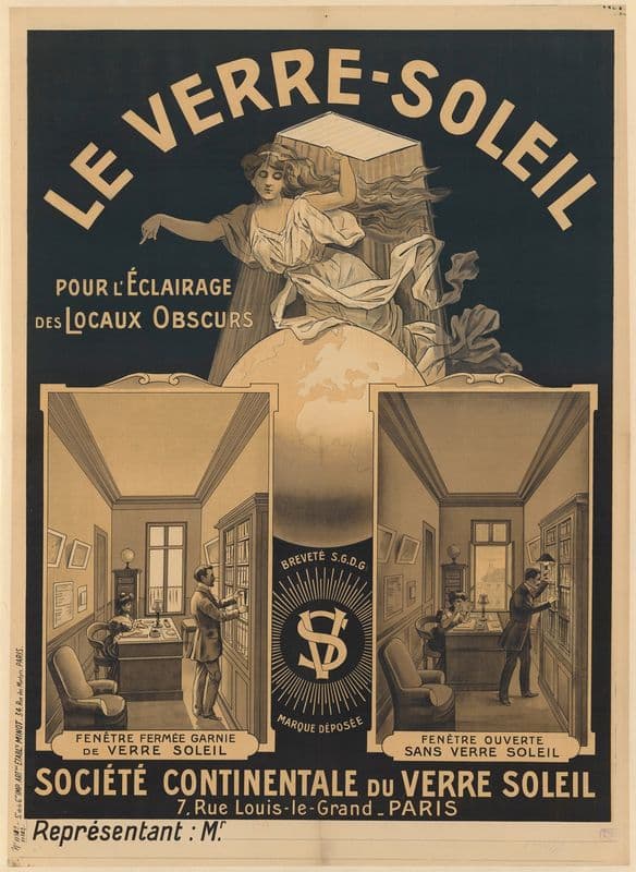 Le Verre-Soleil pour l’éclairage des locaux obscurs as a canvas print