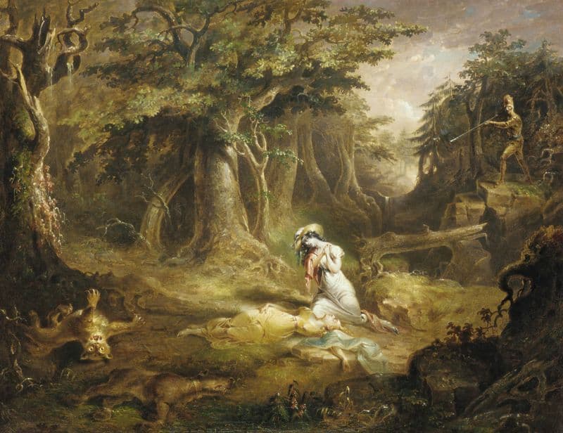 Leatherstocking’s Rescue as a canvas print