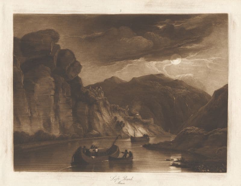 Left Bank, Meuse (between 1818 and 1828) as a canvas print