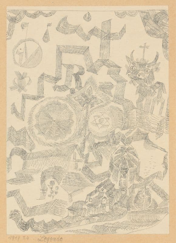 Legende – Gedenkblatt mit d. heil Stier (Legend – Memorial Page with Holy Bull) as a canvas print