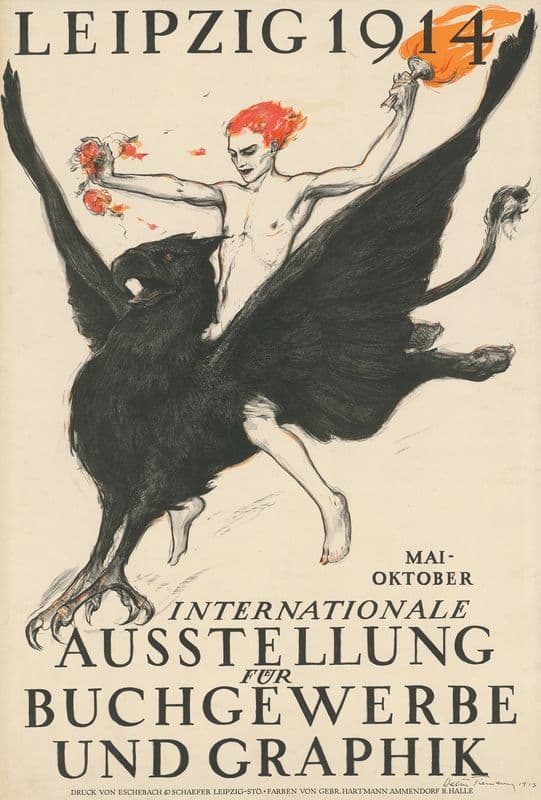Leipzig 1914. Internationale Ausstellung für Buchgewerbe und Graphik as a canvas print