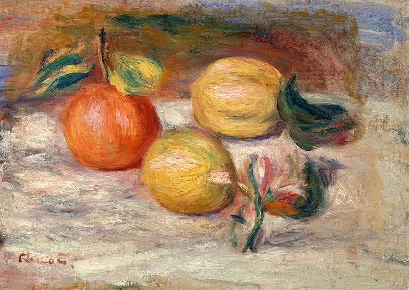 Lemons and Orange (Citrons et orange) (c. 1913) as a canvas print