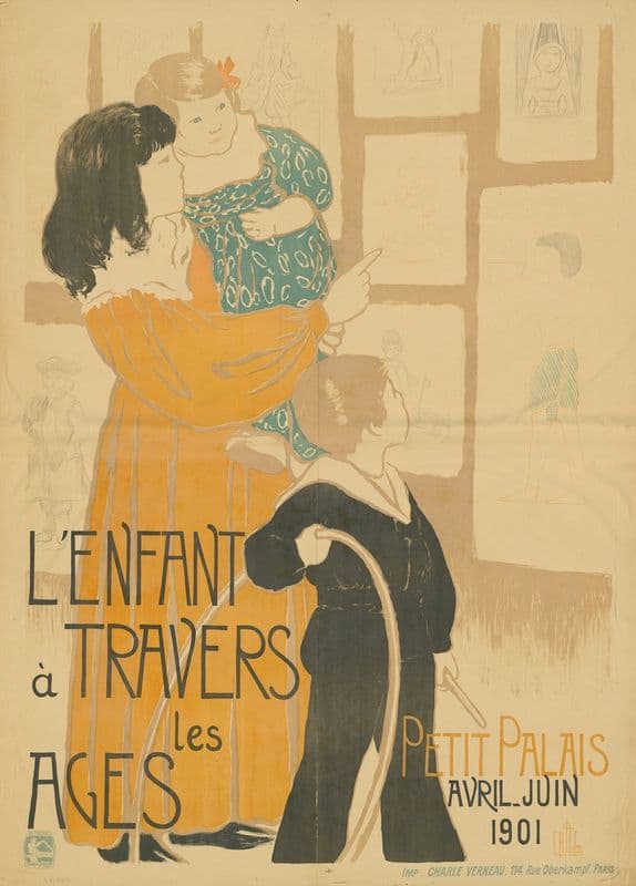 L’Enfant à Travers les Ages. Petit Palais as a canvas print