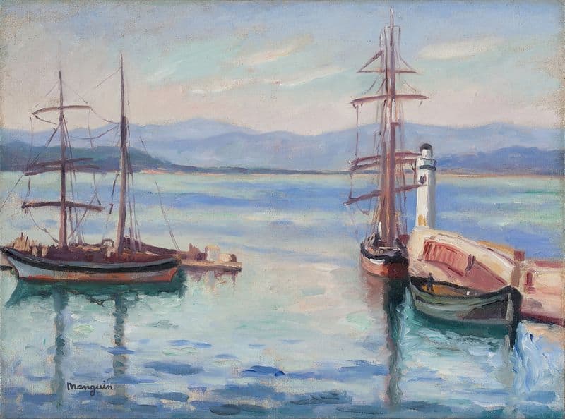 L’Entrée du port de Saint-Tropez as a canvas print