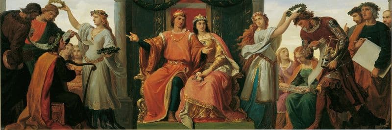 Leopold der Glorreiche als Förderer der Künste und Wissenschaften as a canvas print