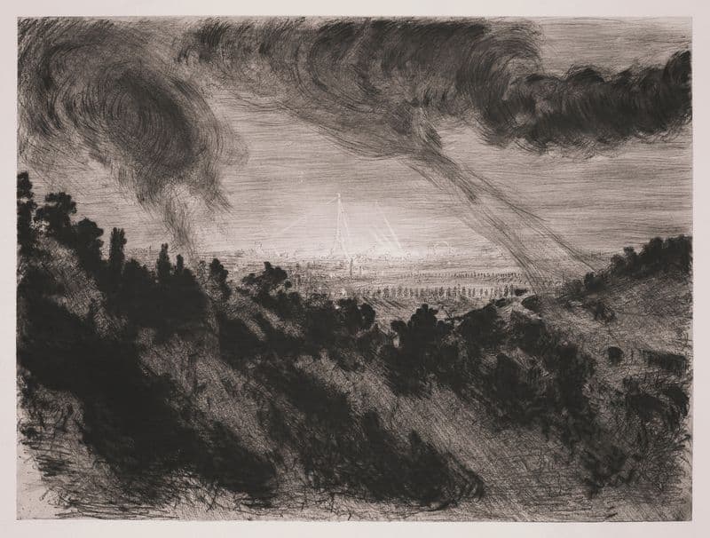 L’Eposition universelle vue de Meudon as a canvas print