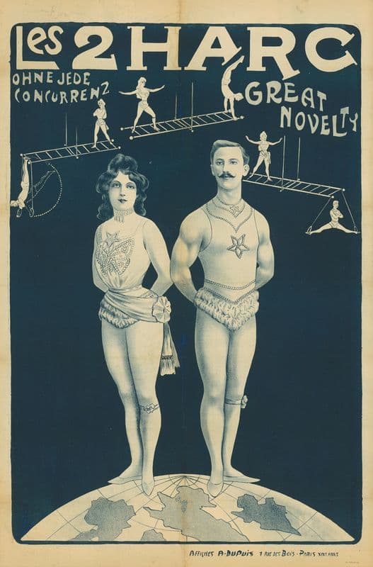 Les 2 Harc. Ohne jede Concurrenz – Great Novelty as a canvas print
