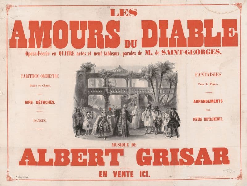 Les amours du diable as a canvas print