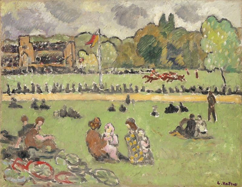 Les Courses as a canvas print
