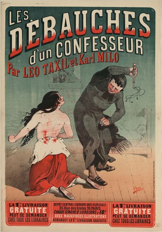 Les Débauches d’un confesseur par Léo Taxil et Karl Milo as a canvas print