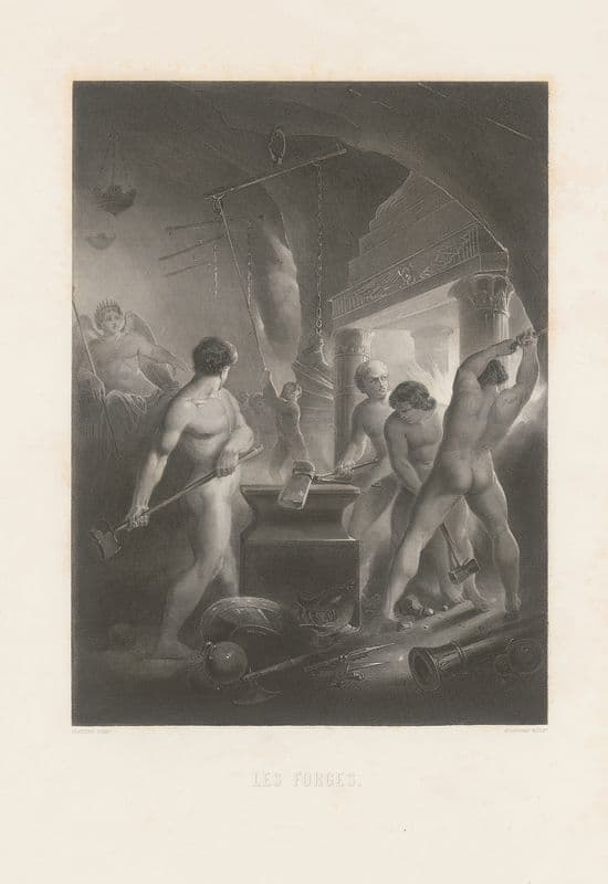 les forges as a canvas print