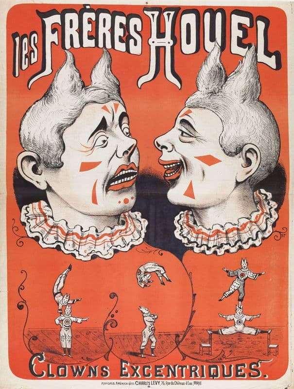 Les Freres Houel, Clowns Excentriques (1882 - 1888) as a canvas print