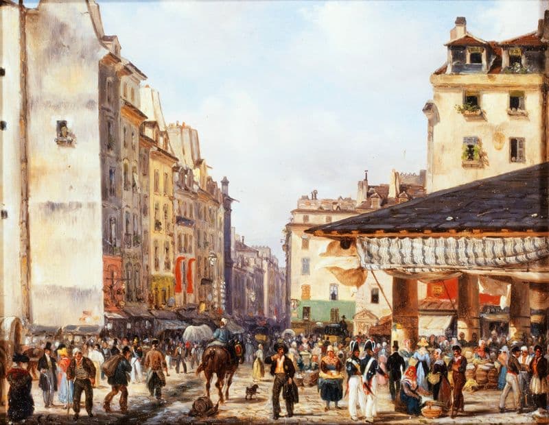 Les Halles as a canvas print