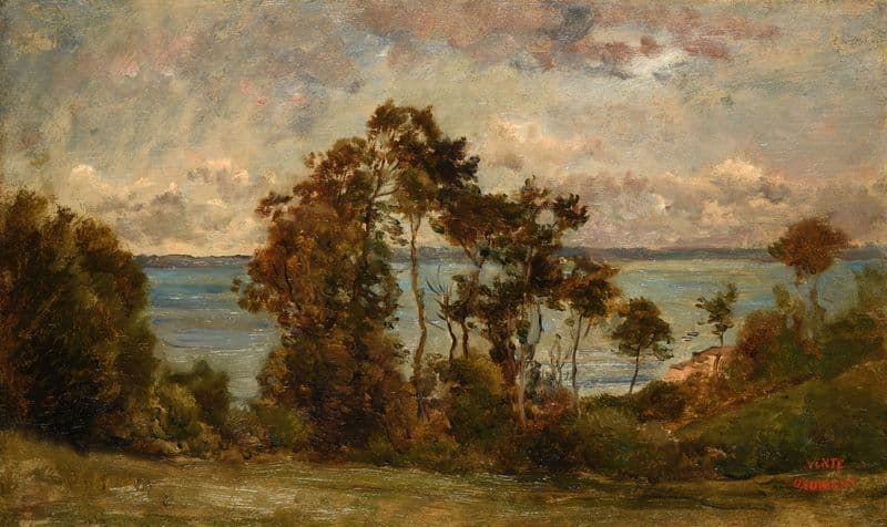 Les Hauts de Villerville Titre inscrit à l’inventaire Paysage as a canvas print