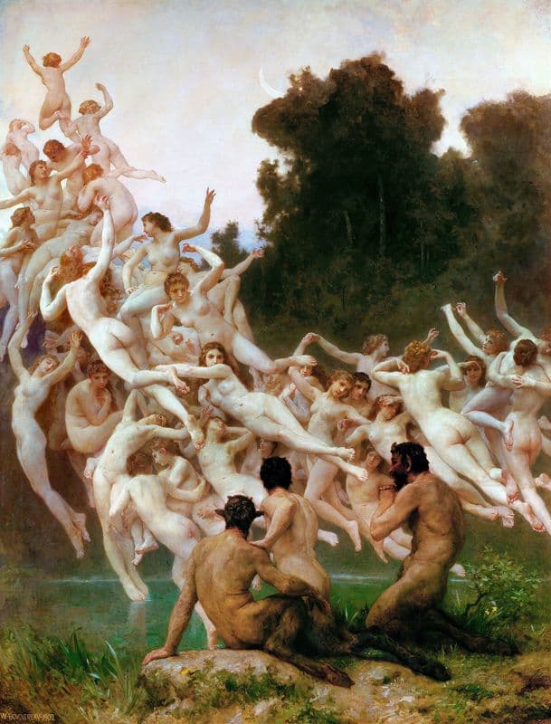 Les Oréades as a canvas print