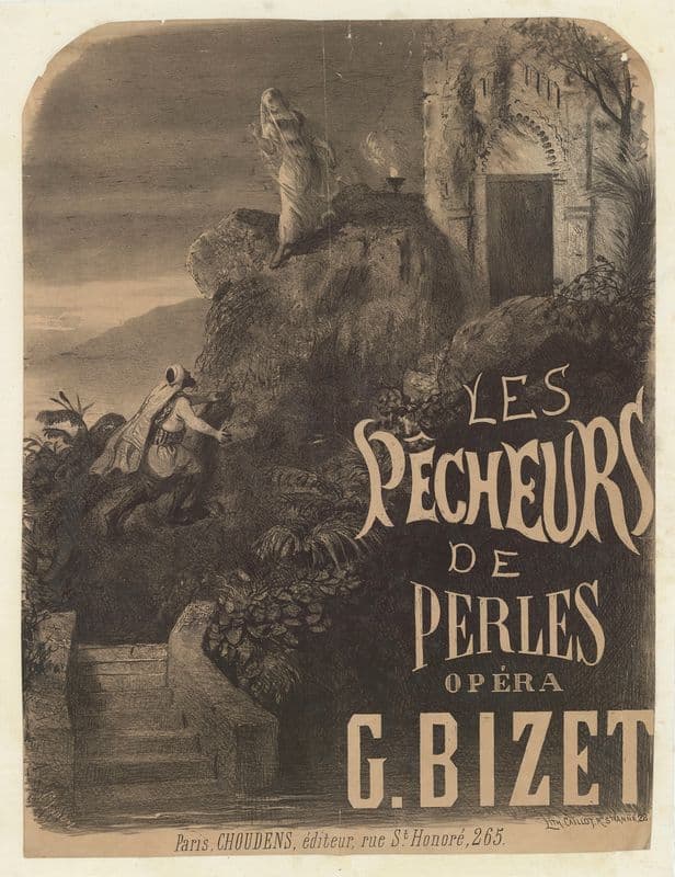 Les Pêcheurs de perles. Opéra as a canvas print