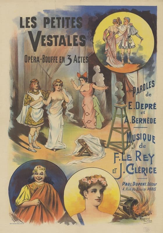 Les Petites Vestales, opéra-bouffe en 3 actes as a canvas print