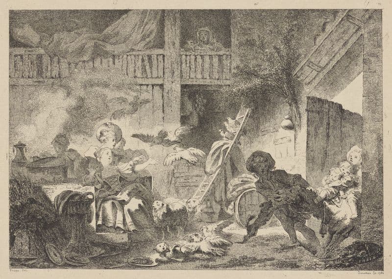 Les Petits Fermiers as a canvas print