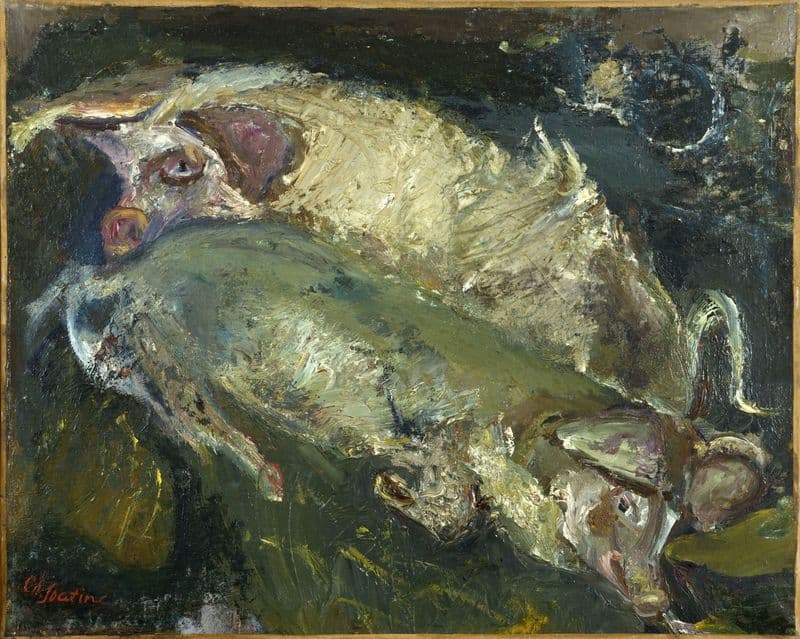 Les porcs (1941-1942) as a canvas print