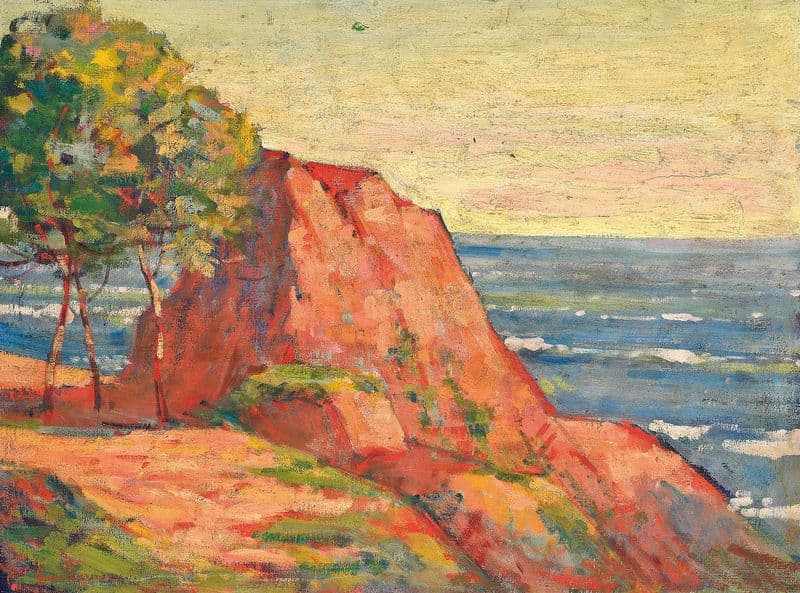 Les roches rouges à Agay (circa 1915) as a canvas print