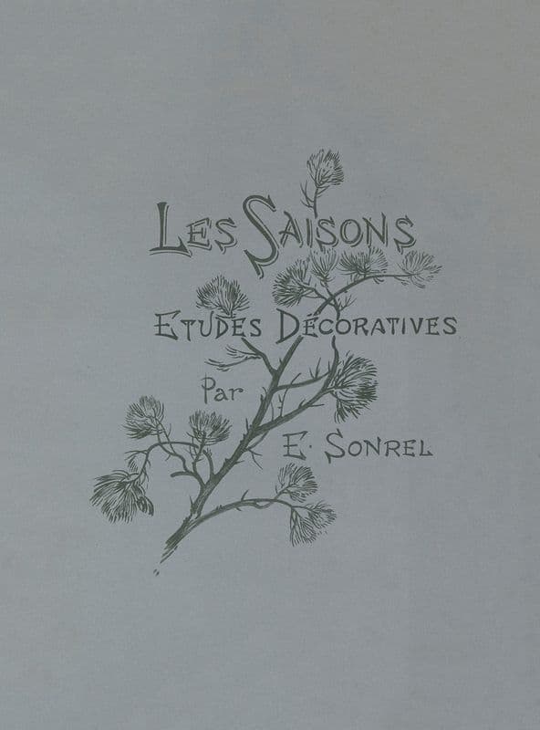 Les Saisons- Cover as a canvas print