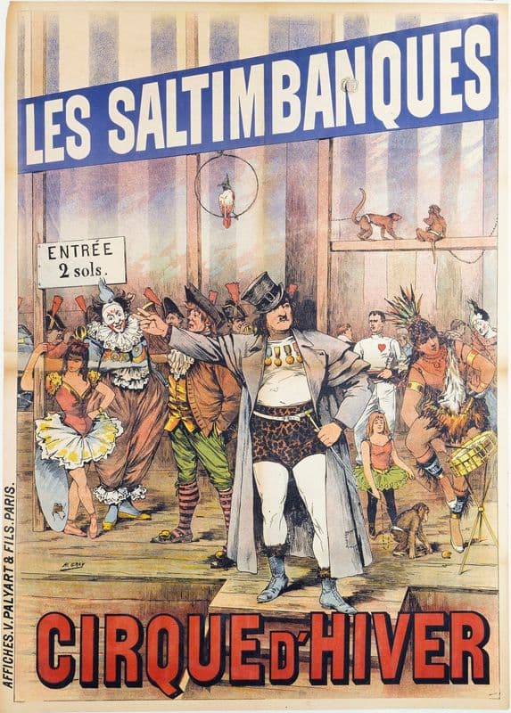 Les Saltimbanques as a canvas print