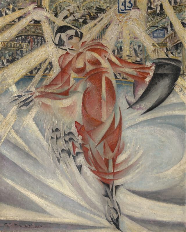 Les six jours ou la patineuse as a canvas print