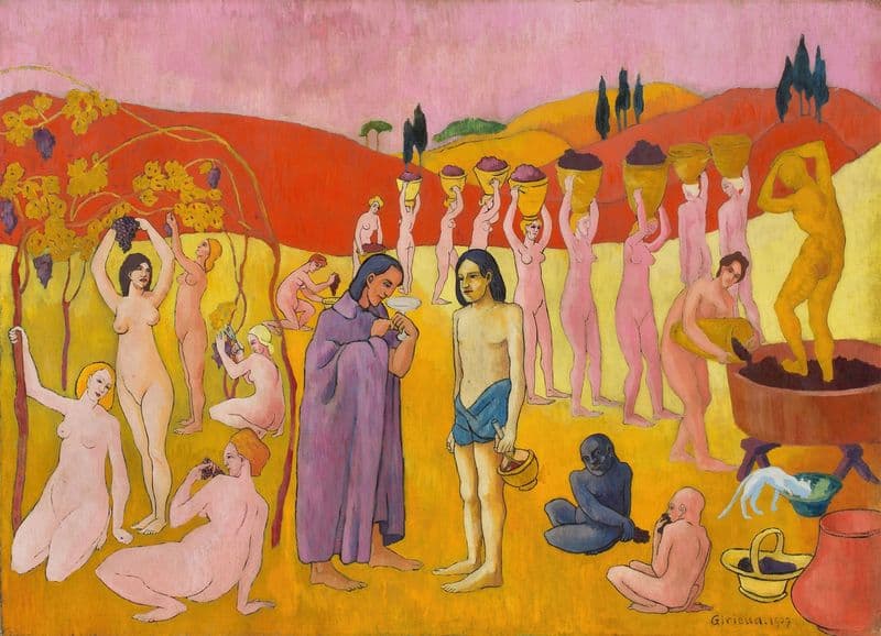 Les Vendanges de Noë – L’Automne as a canvas print