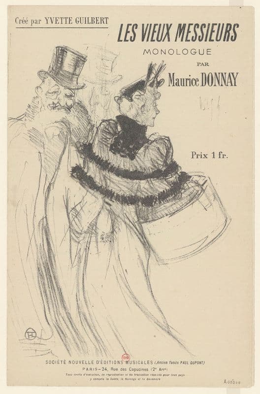 Les Vieux Messieurs as a canvas print