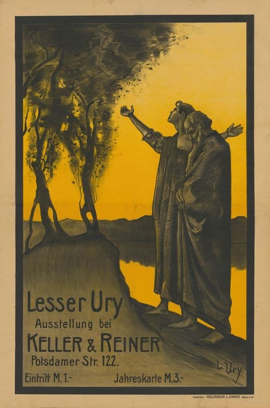 Lesser Ury. Ausstellung Keller und Reiner as a canvas print