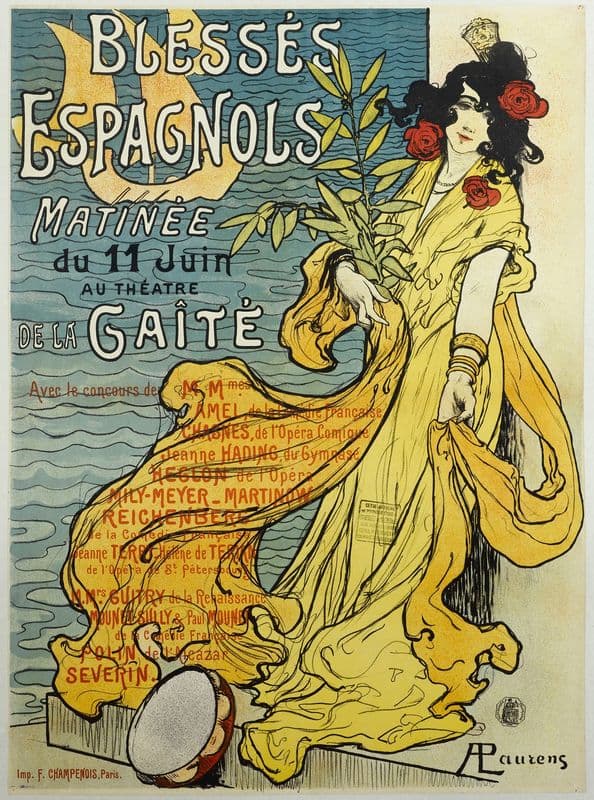 LESSES ESPAGNOLS MATINEE du 11 Juin AU THEATRE DE LA GAÎTE as a canvas print